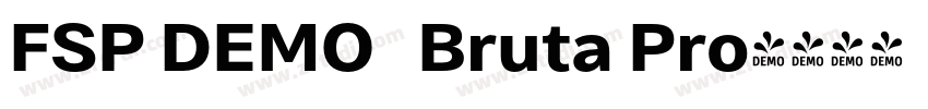 FSP DEMO   Bruta Pro字体转换